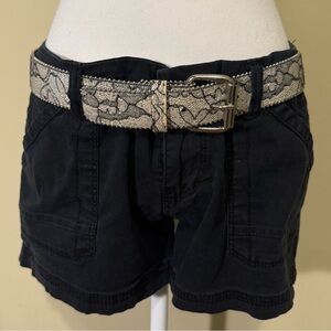 Tilt Silver Lace Glitter Studded Belt Size M Y2K Statement Accessory Vintage Alt